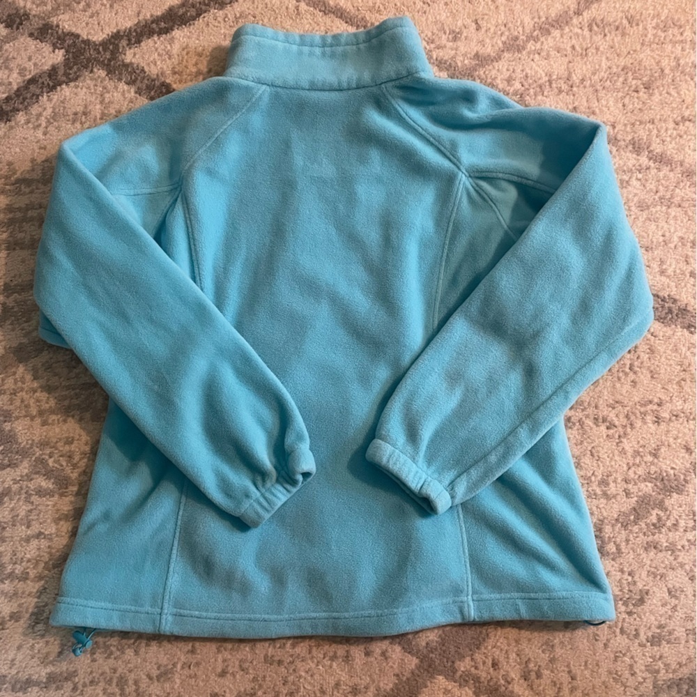 Columbia Women’s Blue Fleece Zip Up 1X - Picture 4 of 6